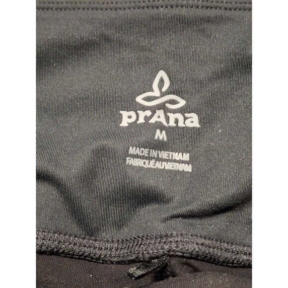 PrAna Womens Black Nylon & Elastane Leggings Size M Hiking Yoga Biking - Picture 4 of 8